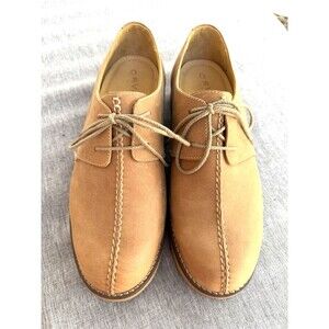 Orvis Men’s Size 10D Brown Tan Suede Leather Split Toe Lace Up Oxford Shoes